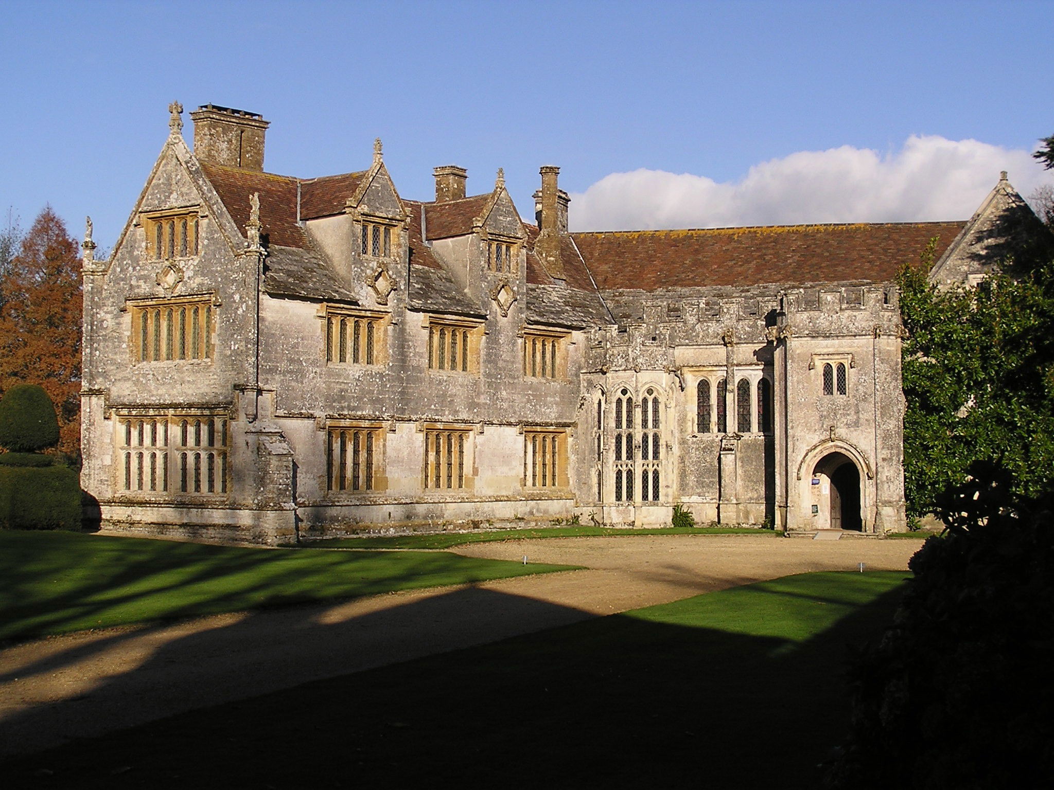 Athelhampton Hall in Dorset, England, and said to be the most haunted
